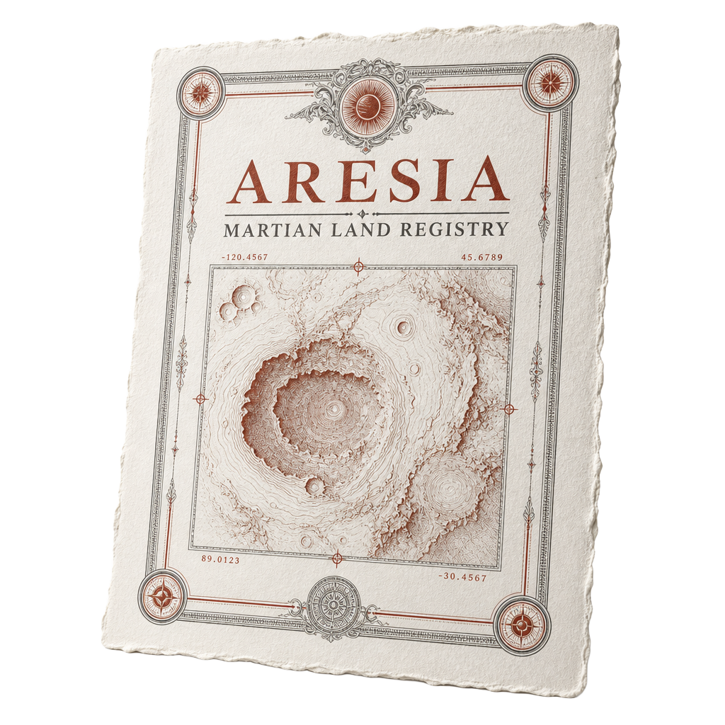 The Certificate from the Aresia ownership collection